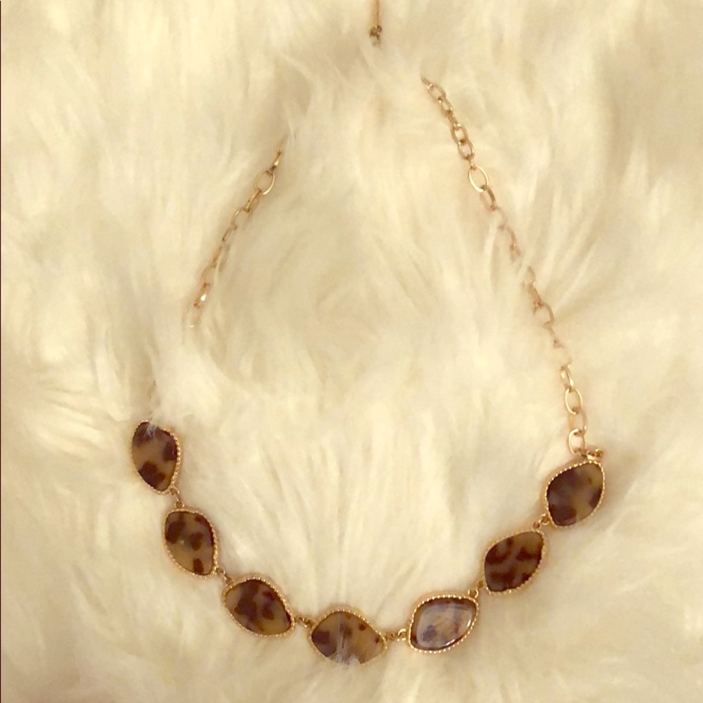 NWOT Leopard Acrylic Necklace from Sugarfix by Bau